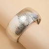 Cold wind irregular water drop opening ring, fashionable texture flower pearl ring Ring