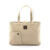 Used Gancini Tote Bag Canvas Beige Used Women