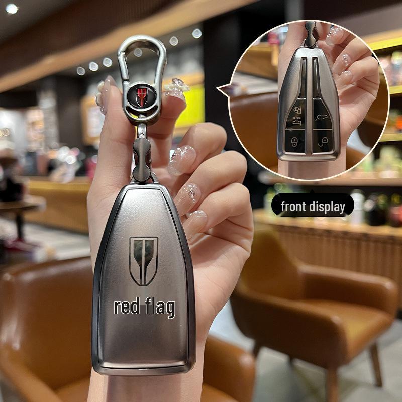 Hongqi HS5/H5/H9/HS7/H7/EQM5 Key Case, 2022/2023 Models, High-End Men's Buckle.