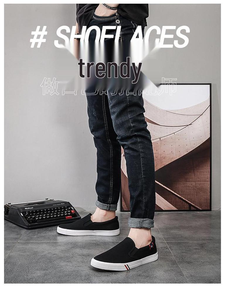 Chaussures Slip-on en Toile XL pour Homme Printemps - Décontractées Tendance Style Coréen