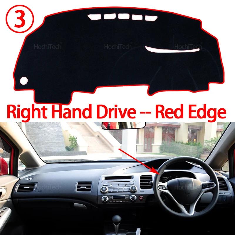 For Honda Civic 8 2006-2011 FB FK FA FD High Quality Dashboard Cover Board Anti-Slip Mat Protect Pad Car Sunshade Carpet Rug