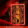 New Acrylic New Year Lantern Red With Tassel Red Hanging Lanterns Good Luck Fu Character Lights Chinese New Year