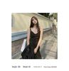 2026 Spring/Summer V-Neck Leopard Print Off-Shoulder Spaghetti Strap Mid-Length Slimming Dress
