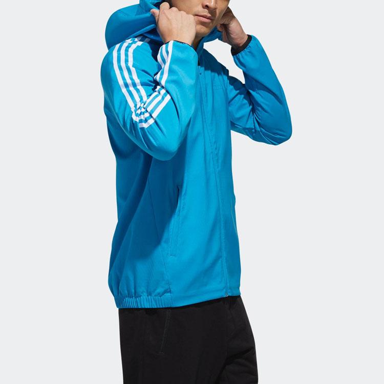 Adidas Jackets Men's Blue Hooded Moderate Other DW4621