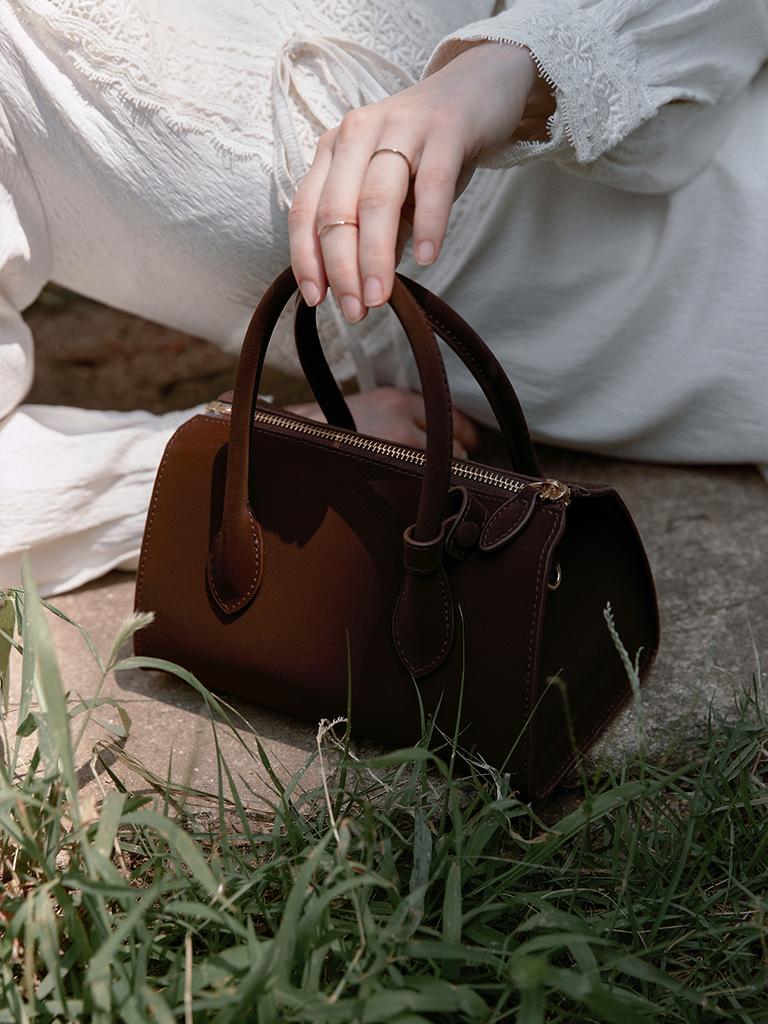 Lenina Bessie Mini Tote Cross Bag_Brown