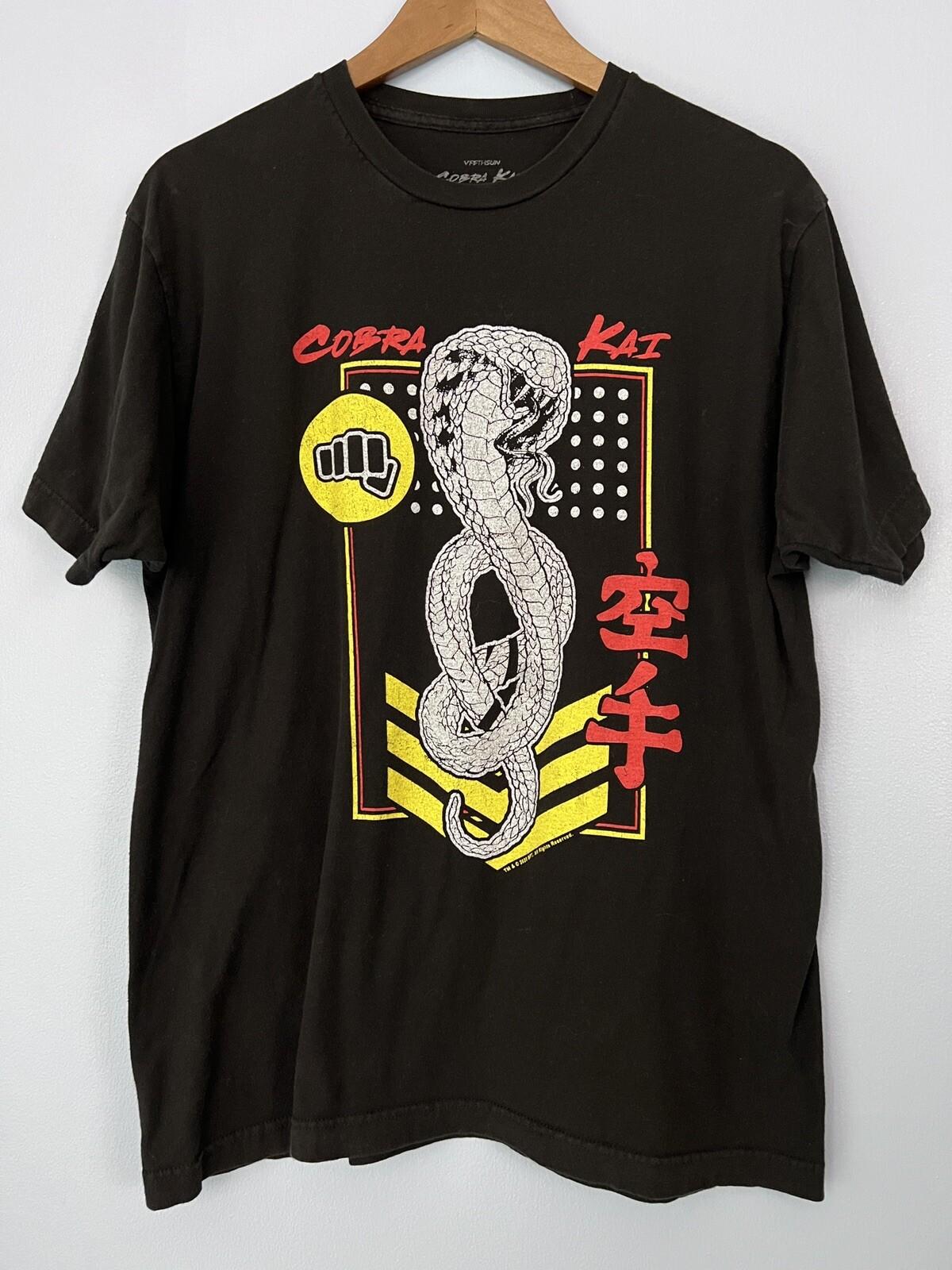 Cobra Kai Karate Kid Shirt Black Fifth sun Snake Tee 2020 Mens L XXXL