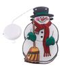 Led Hanging Lights With Suction Cup Snowman Santa-claus Shape Lamp For Christmas Party Showcase