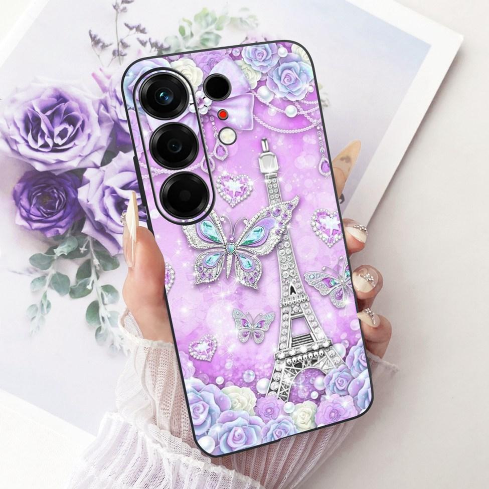 For Tecno CN5 Case For Tecno Camon 50 4G Cover Fashion Butterfly Cute Cat Cool Painted Soft Phone Casing For Techno Camon50 4G