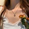 Elegant Zirconia Star and Flower Necklace - Delicate Light Luxury Clavicle Jewelry for Women