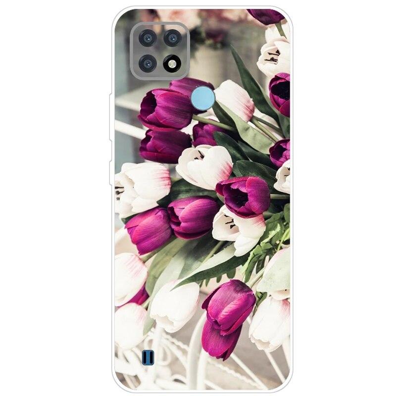 Realme C21 Hülle 6.5'' Klar Silikon Fudnas Weiche TPU Hülle Für Realmi C21 2021 Hülle C 21 Handyhüllen Rückseite RealmeC21 Bumper