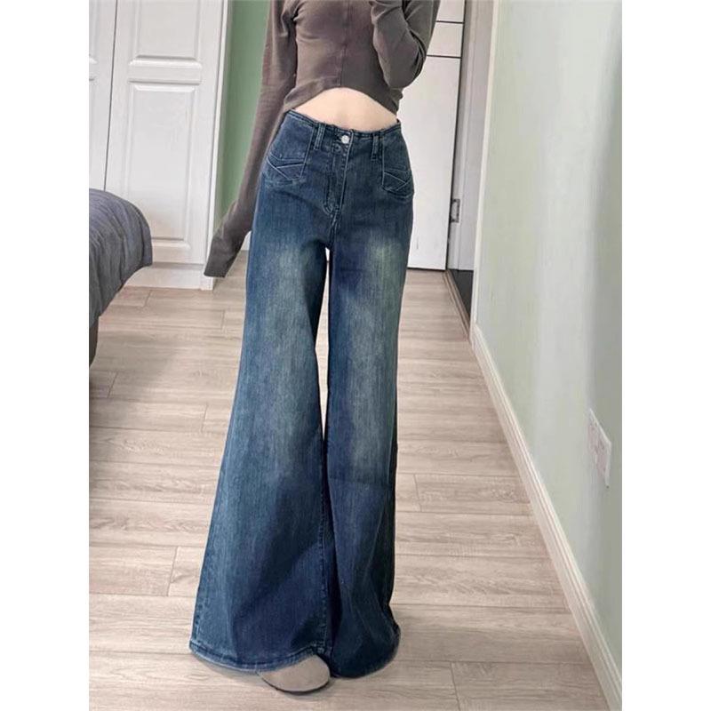 

Women s Plus Size High Waist Micro Flare Jeans - Summer 2025: Slimming Loose Fit for Pear Shapes 5XL