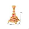 Candlestick Holder Ornate Candle with Feet Decorative for Tabletop, Weddings, Living Room