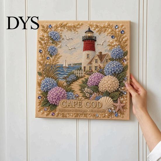 Healing Arts Crafts Activities DIY Faux Pearl Painting Kit, Handmade Floral Landscape 3D Gem Bead Art Craft, Creative Home Decoration Projects
