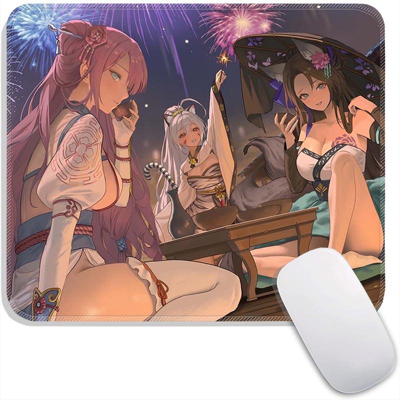Liberta Teresse Justia Sylvia Anime Standard Mouse Pad B_Browndust 2 Small Mousepad Gaming MousePads PC Non-Slip Travel Mousemat