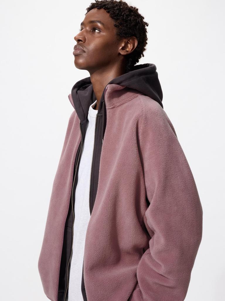 Uniqlo იაპონური საწმისის სრული Zip ქურთუკი გრძელმკლავიანი 