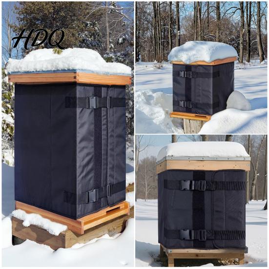 Winter Beekeeping Supplies Beehive Wrap for 8 And 10 Frame Beehives Insulated 600D Oxford Cloth Insulation Shield Hive Cover Cold Weather