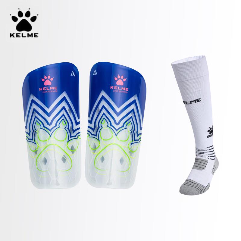Kelme Adult Shin Guard & Soccer Sock Set One Size