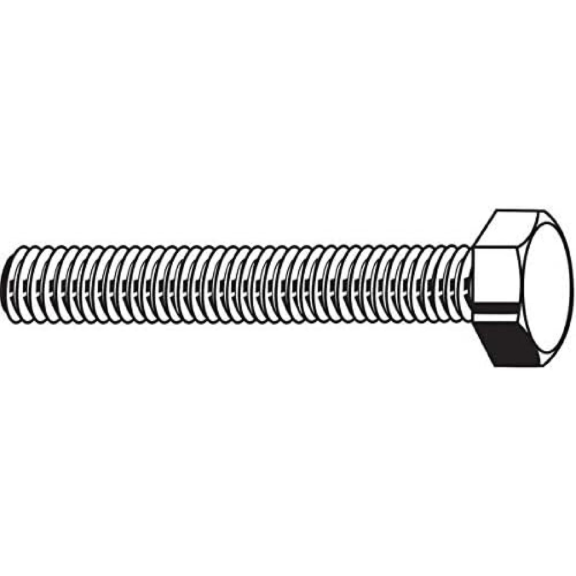

1/2 -20 x 1-1/4 SS Grade 18-8 (304) UNF (Fine) Hex Head Cap Screws, 10 pk.