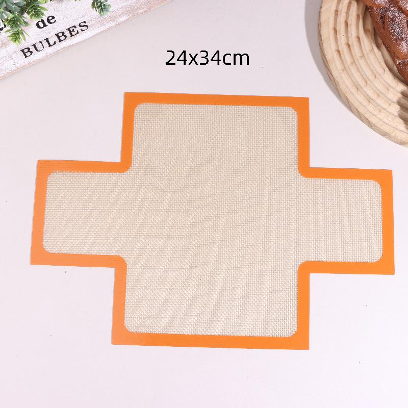 

Reusable Food-Grade Silicone Bread Liner Heat-Resistant Baking Mat Non-Stick Sling For Loaf Pans Dough Transfer Tool 24x34cm помаранчевий