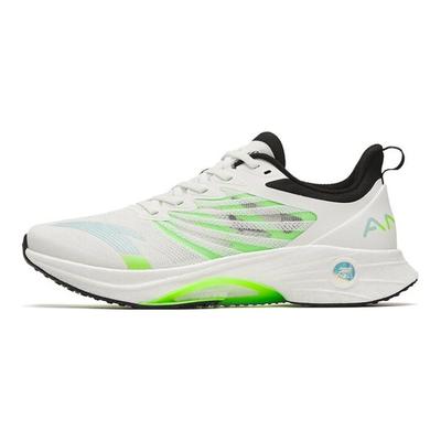 Mach 3.0 Profesional Carreras Amortiguación Antideslizante Resistente al Desgaste Caña Baja Zapatillas para Correr Hombre zapatilla Blanca Verde 112325583-5