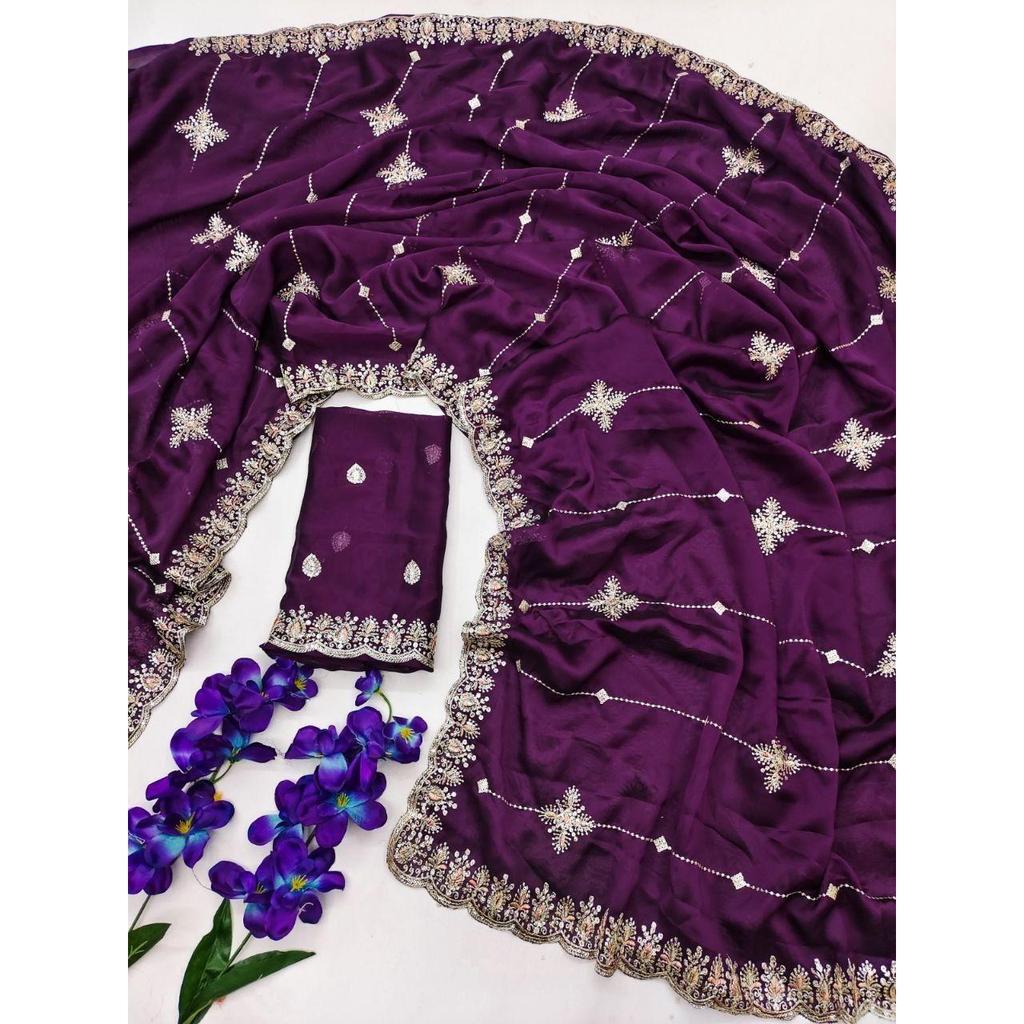 New Launch – Rich Rangoli Silk Embroidered Saree Collection