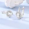 925 Silver Woman Earring Feather Firefly Pendant Earring Anniversary Wedding Female Jewelry