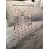 Sexy Underwear Print Small Fresh Summer Sexy Pure Desire Pajamas Deep V Low Cut Ins Wind