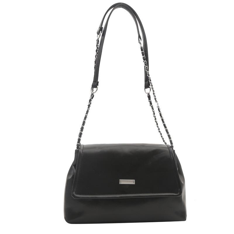 

Korean Fashion Simple Chain Bag Women s Bag Spring New High-quality Trendy Shoulder Crossbody Armpit Bag чёрный