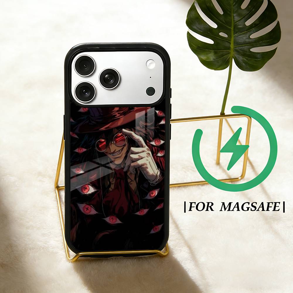 Anime H-hellsing S Phone Case For iPhone 17,16,15,14,13,12,Plus,Pro,Max for Magsafe Magnetic Wireless Charging
