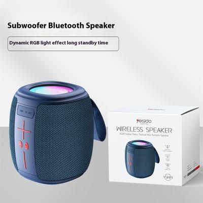 Outdoor-Haushalt RGB Lichteffekt Bluetooth-Lautsprecher Hohe Lautstärke Wireless Audio Subwoofer 3D Surround Karte U Disk