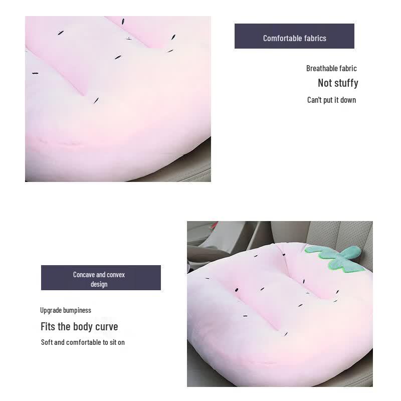 Heyu Xi Cartoon Strawberry Seat Cushion