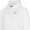 Nike Club Swoosh Solid Logo Print Hoodie Men Hoodie White 916271-100