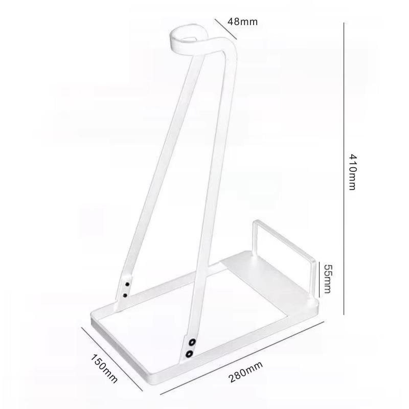 Universal Vacuum Cleaner Storage Shelf Waterproof Metal Dust Collector Holder Rust Resistant Simple Style for Home Use