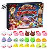 Sensory Relief Gifts for Classmates 2026 Christmas Dumplings Advent Calendar with 24 Mini Bun Squeeze Party Supplies Students Toys Festive Countdown