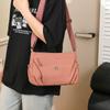 Solid Color Shoulder Bag Women's Lightweight Outdoor Small Square Bag Commuter Crossbody Bag