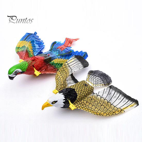 Simulation Bird Cat Toy Electric Hanging Flying Eagle/Parrot Toy Interactive Door Ceiling Swinging Animal Cat Teasering Toy for Indoor Cats