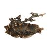Vintage Metal Tree Branch Backflow Incenses Holder Waterfall Incenses Cones Burners for Meditations and Relaxation Space