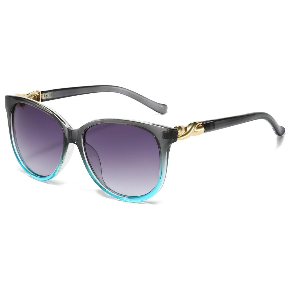 New Stylish Retro Large-Frame Women's Sunglasses - Versatile and Trendy for Outdoor Street Style