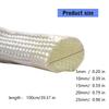 Exhaust Pipe Glass Fiber Hose 5/10/15/20/25mm Diameter Insulation Wrap Heat Wrap Insulation Sleeve Easy Installation