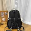 Korean Version Ins New Highvalue Collegestyle Contrasting Backpack, Casual and Lightweight Largecapacity Backpack for Junior High School Students