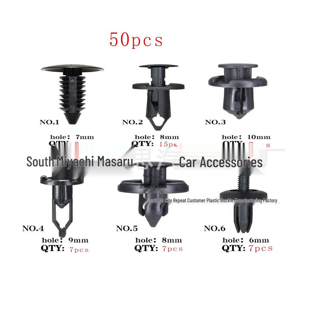 100PCS Car Trim Panel Clips for Toyota Honda Ford - Interior Accessories and Decoration Buckles