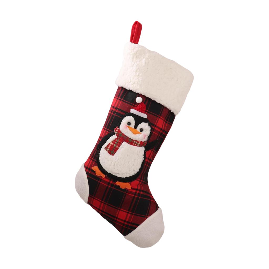 Christmas Decoration Supplies Large Border Christmas Socks Shopping Mall Christmas Tree Decoration Socks Gift Bag
