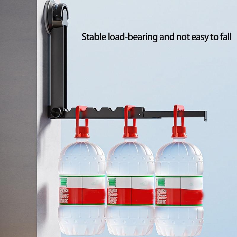 Space Saving Expandable Garment Rack With Practical Aluminum Frame Removable Adhesive Hook For Apartments Dorms