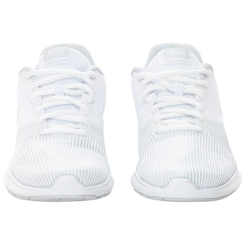 Nike Flex Comfort Stoßdämpfend Langlebig Low Top Laufschuhe Damen Sneaker Weiß 881863-100