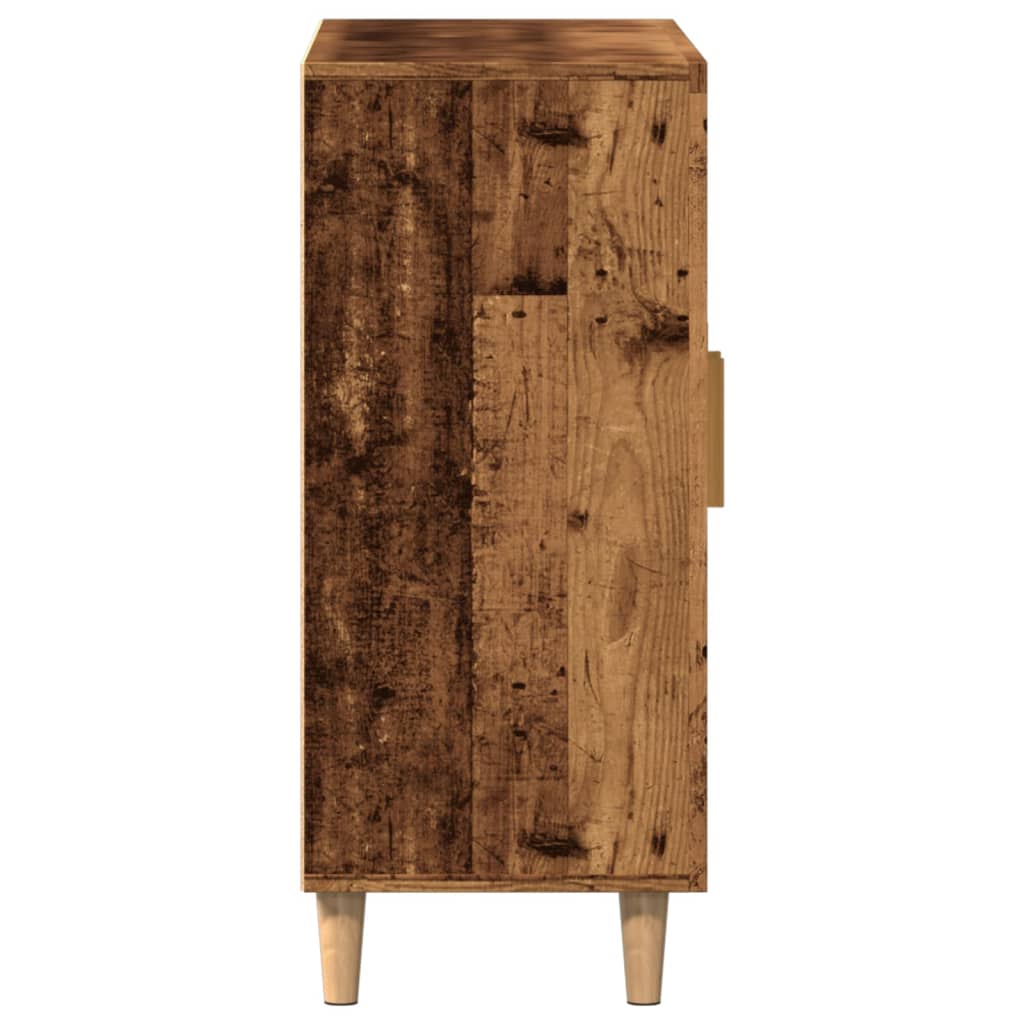 Vidaxl Cabinet, Old Wood, 90X34X80 Cm, Wood-Based Material