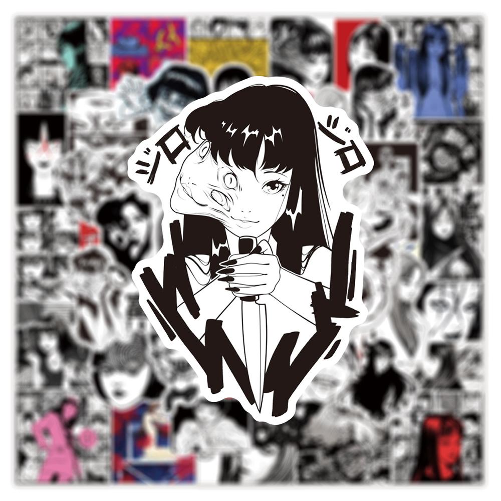 10/30/50pcs Horror Anime Tomie Kawakami Stickers Tomie Junji Ito Decals for Skateboard Skateboard Notebook Cool Graffiti Sticker