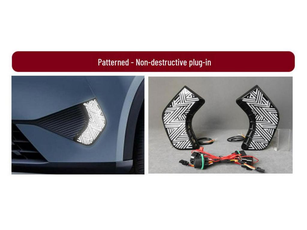 LED Daytime Running Lights & Turn Signals for BYD Seagull Intelligent Driving Version, Front Bumper Lights (25 Models)