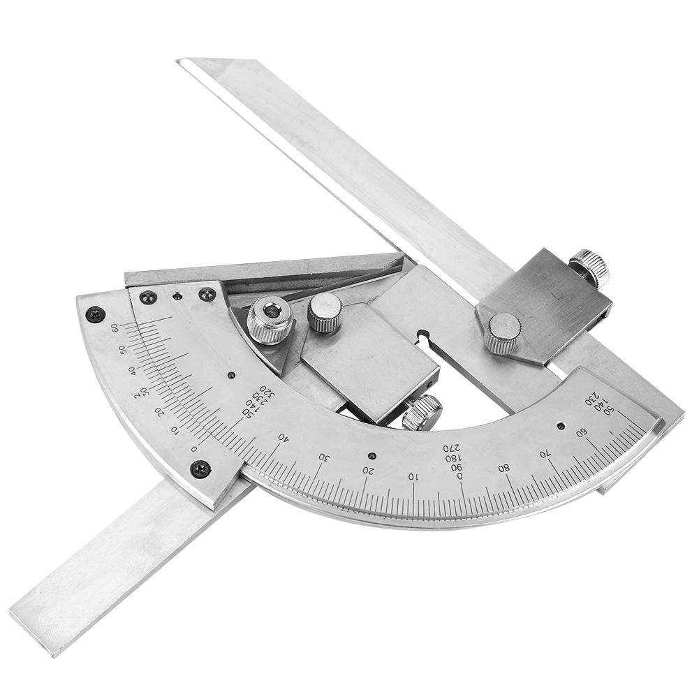 Carbon Steel Fine Tuning Angle Finder Ruler 0320 degrees  Universal Bevel Protractor Meter