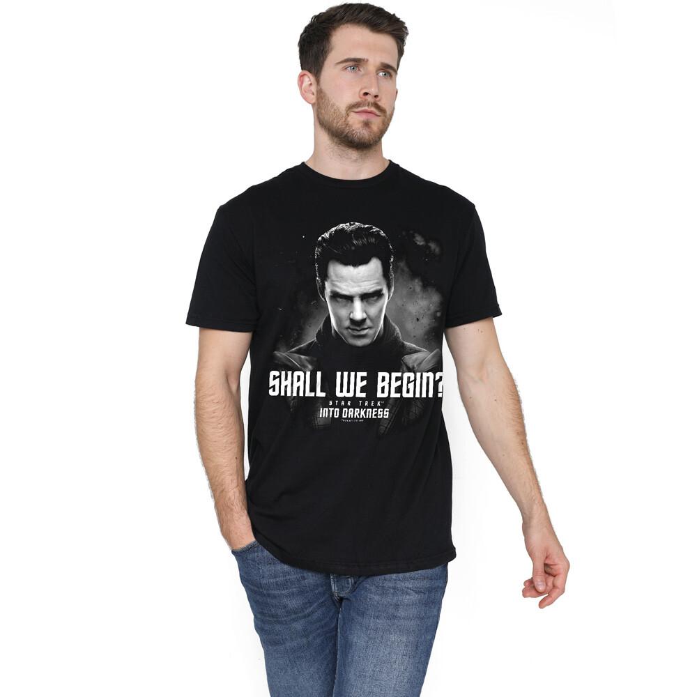 Star Trek Shall We Begin T-Shirt S-2XL, Black Unisex T-Shirt XXXL