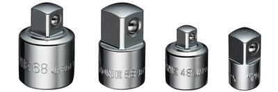 TONE SAS40 Socket Conversion Adapter and Drives and Includes 4 Adapters Set, 6.35mm, 9.5mm, 12.7mm (1/4", 3/8", 1/2"),